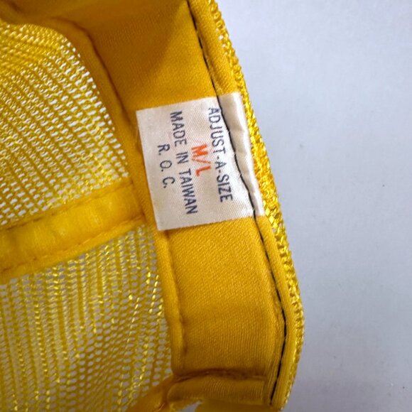 Vintage RUGER Firearms Guns Black Gold Snapback Trucker Hat w Patch 80s NOS - Picture 8 of 9